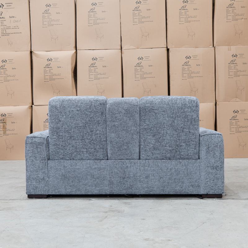 The Marina Bay Feather & Foam Dual Motor Electric Two Seater Theatre Lounge - Signature Grey