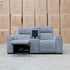 The Marina Bay Feather & Foam Dual Motor Electric Two Seater Theatre Lounge - Signature Grey