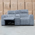 The Marina Bay Feather & Foam Dual Motor Electric Two Seater Theatre Lounge - Signature Grey