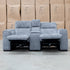 The Marina Bay Feather & Foam Dual Motor Electric Two Seater Theatre Lounge - Signature Grey