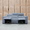 The Marina Bay Feather & Foam Dual Motor Electric Three Seater Lounge - Signature Grey available to purchase from Warehouse Furniture Clearance at our next sale event.