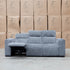 The Marina Bay Feather & Foam Dual Motor Electric Three Seater Lounge - Signature Grey