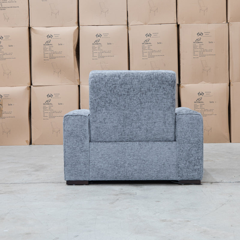 The Marina Bay Feather & Foam Dual Motor Electric Recliner - Signature Grey available to purchase from Warehouse Furniture Clearance at our next sale event.