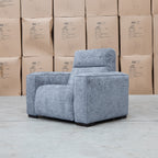 The Marina Bay Feather & Foam Dual Motor Electric Recliner - Signature Grey - PRE ORDER Available After 12th November available to purchase from Warehouse Furniture Clearance at our next sale event.