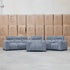 The Marina Bay Feather & Foam Dual Motor Electric Two Seater Theatre Lounge - Signature Grey