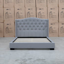 The Marion Queen Fabric Bed – Carbon available to purchase from Warehouse Furniture Clearance at our next sale event.