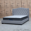 The Marion King Fabric Bed – Carbon available to purchase from Warehouse Furniture Clearance at our next sale event.