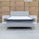 The Marlow Queen Upholstered Bed - Seashell Grey - In Store Purchase Only available to purchase from Warehouse Furniture Clearance at our next sale event.