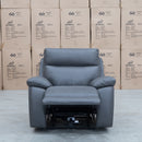 The Marsellie Triple Motor Electric Recliner - Charcoal available to purchase from Warehouse Furniture Clearance at our next sale event.