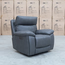 The Marsellie Triple Motor Electric Recliner - Charcoal available to purchase from Warehouse Furniture Clearance at our next sale event.