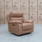 The Marsellie Triple Motor Electric Recliner - Tan available to purchase from Warehouse Furniture Clearance at our next sale event.