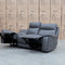 The Marsellie Three Seater Triple Motor Electric Recliner Lounge - Charcoal available to purchase from Warehouse Furniture Clearance at our next sale event.