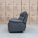The Marsellie Three Seater Triple Motor Electric Recliner Lounge - Charcoal available to purchase from Warehouse Furniture Clearance at our next sale event.