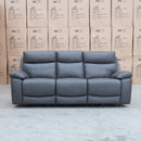 The Marsellie Three Seater Triple Motor Electric Recliner Lounge - Charcoal available to purchase from Warehouse Furniture Clearance at our next sale event.