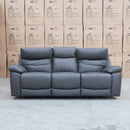The Marsellie Three Seater Triple Motor Electric Recliner Lounge - Charcoal available to purchase from Warehouse Furniture Clearance at our next sale event.