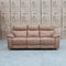 The Marsellie Three Seater Triple Motor Electric Recliner Lounge - Tan available to purchase from Warehouse Furniture Clearance at our next sale event.