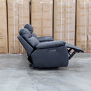 The Marsellie Three Seater Triple Motor Electric Recliner Lounge - Coal available to purchase from Warehouse Furniture Clearance at our next sale event.