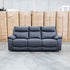 The Marsellie Three Seater Triple Motor Electric Recliner Lounge - Coal