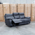 The Marsellie Three Seater Triple Motor Electric Recliner Lounge - Coal