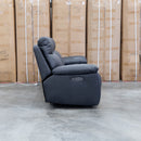The Marsellie Three Seater Triple Motor Electric Recliner Lounge - Coal available to purchase from Warehouse Furniture Clearance at our next sale event.