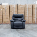 The Marsellie Triple Motor Electric Recliner - Coal available to purchase from Warehouse Furniture Clearance at our next sale event.