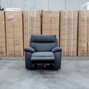 The Marsellie Triple Motor Electric Recliner - Coal available to purchase from Warehouse Furniture Clearance at our next sale event.