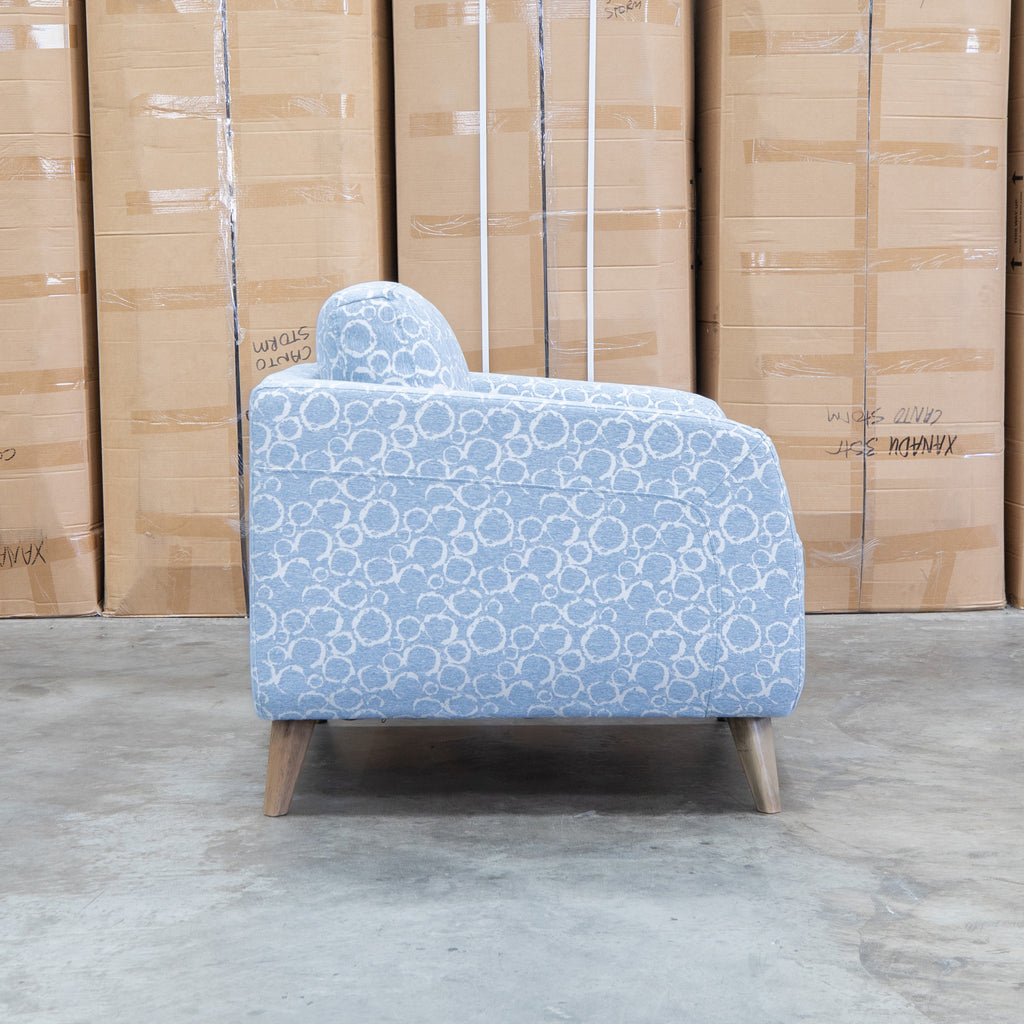 The Mary Single Armchair - Delft available to purchase from Warehouse Furniture Clearance at our next sale event.