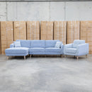 Mary Three Seat LHF Chaise Lounge - Delft