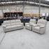Bayview Single Manual Leather Recliner - Grey