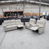 Bayview Single Manual Leather Recliner - Grey