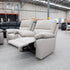 Bayview Single Manual Leather Recliner - Grey