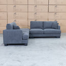 The Eden Modular Corner Lounge - Storm available to purchase from Warehouse Furniture Clearance at our next sale event.