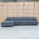 The Eden Modular Corner Lounge - Storm available to purchase from Warehouse Furniture Clearance at our next sale event.