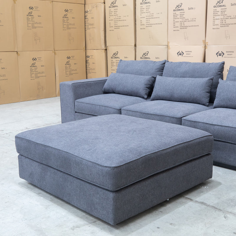 The Mayfield Deep Seat Modular Corner Lounge - Graphite available to purchase from Warehouse Furniture Clearance at our next sale event.