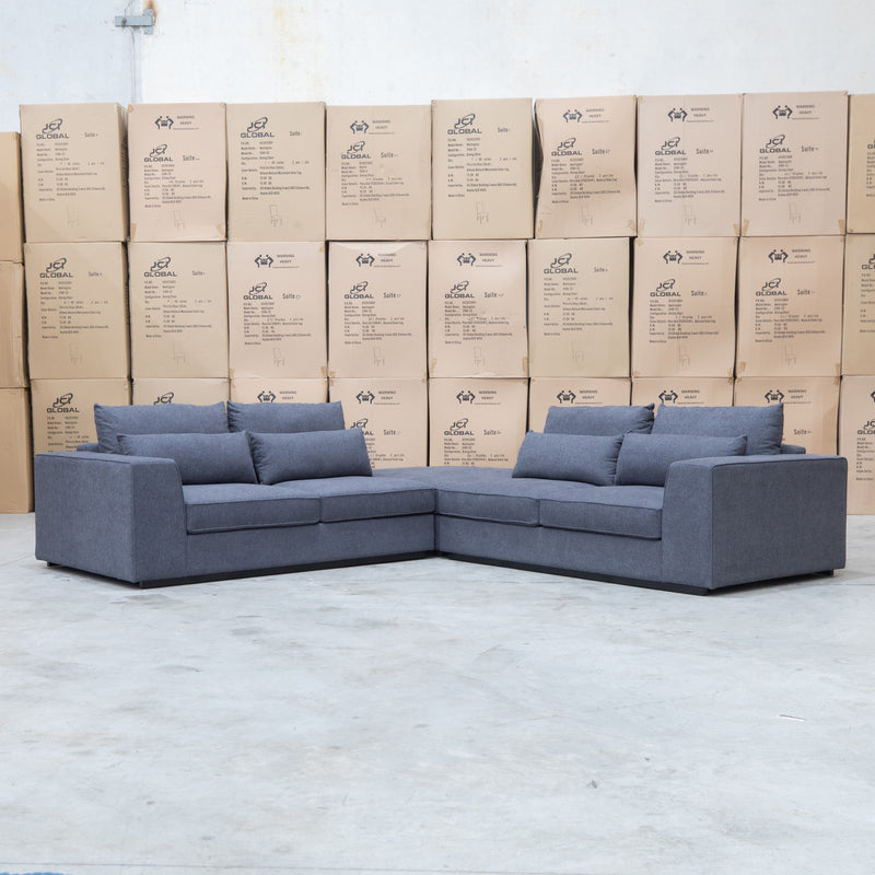 The Mayfield Deep Seat Modular Corner Lounge - Graphite available to purchase from Warehouse Furniture Clearance at our next sale event.