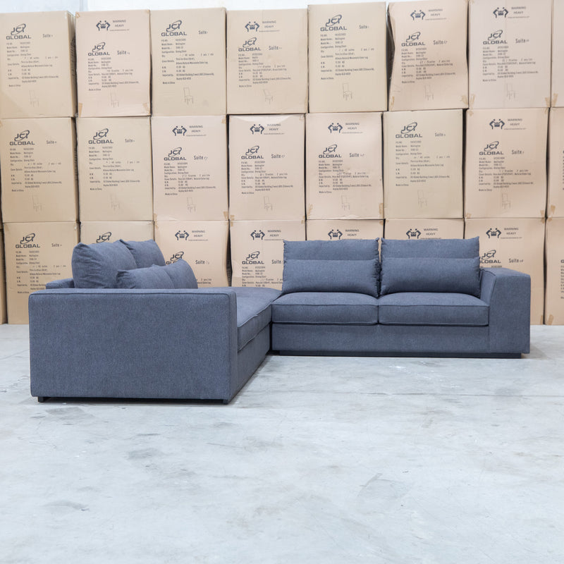 The Mayfield Deep Seat Modular Corner Lounge - Graphite available to purchase from Warehouse Furniture Clearance at our next sale event.