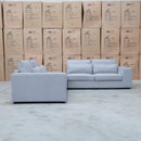 The Mayfield Deep Seat Modular Corner Lounge - Silver available to purchase from Warehouse Furniture Clearance at our next sale event.