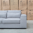 The Mayfield Deep Seat Modular Corner Lounge - Silver available to purchase from Warehouse Furniture Clearance at our next sale event.