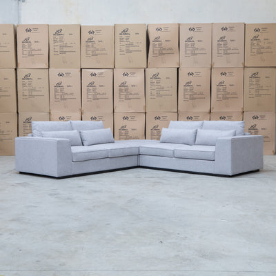 The Mayfield Deep Seat Modular Corner Lounge - Silver available to purchase from Warehouse Furniture Clearance at our next sale event.