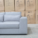 The Mayfield Deep Seat Modular Corner Lounge - Silver available to purchase from Warehouse Furniture Clearance at our next sale event.