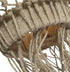 The Medium Three Tier Jute and Iron Chandelier - Natural - MS27 - Available In-Store Only