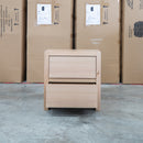 Melba Curved  Messmate Five Drawer Tallboy - Warehouse Furniture Clearance