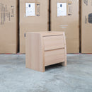 Melba Curved  Messmate Five Drawer Tallboy - Warehouse Furniture Clearance