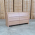 The Melba Curved Australian Messmate Six Drawer Dresser