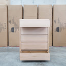 Melba Curved  Messmate Five Drawer Tallboy - Warehouse Furniture Clearance