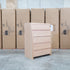 The Melba Curved Australian Messmate Five Drawer Tallboy