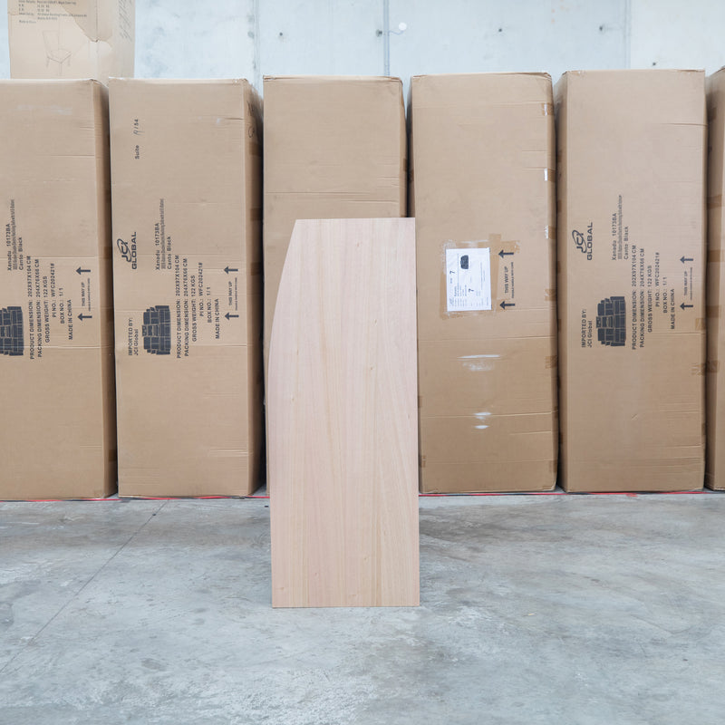 The Melba Curved Australian Messmate Five Drawer Tallboy