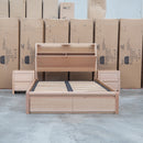 Melba Messmate King Gaslift Bed with Reading Lights - Warehouse Furniture Clearance