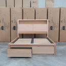 Melba Messmate King Gaslift Bed with Reading Lights - Warehouse Furniture Clearance