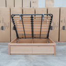 Melba Messmate Queen Gaslift Bed with Reading Lights - Warehouse Furniture Clearance